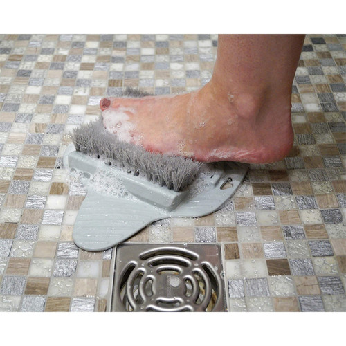 Aidapt - Brosse pour les pieds avec base anti dérapante - Frottez vos pieds sans efforts Aidapt  - Accessoires de salle de bain