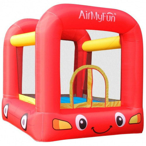 Airmyfun - Château Gonflable Jumpy Car avec aire de jeux et trampoline, Surface 210x205x200 cm - souffleur et sac de rangement inclus Airmyfun  - Aire de jeux Plastique