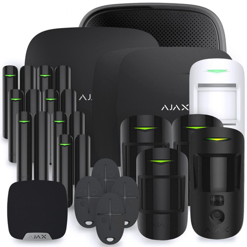 Ajax Systems - AJAX HUB 2 PLUS KIT 12B - Alarme connectée Compatible animaux