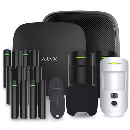 Ajax Systems - AJAX HUB 2 PLUS KIT 5B - Surveillance sans fil sans internet