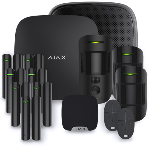 Ajax Systems - AJAX HUB 2 PLUS KIT 7B - Surveillance sans fil sans internet