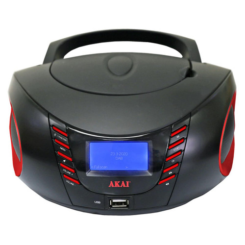 Akai - Akai. CD BOOMBOX BT, USB, AUX, FM ET DAB+ Noir - Radio fm