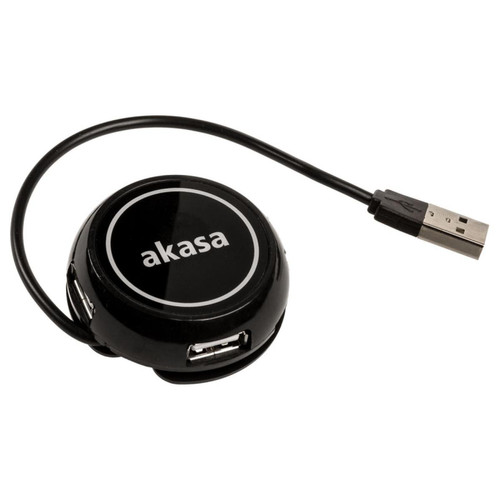 Akasa - Connect4C 4-IN-1 - 4 ports concentrateur USB 2.0 - Akasa