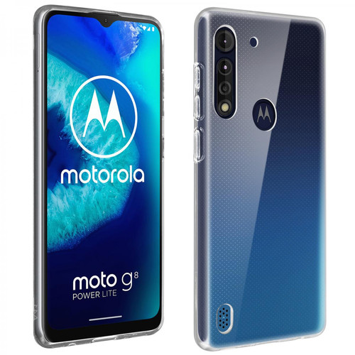 Coque, étui smartphone Akashi Coque Motorola Moto G8 Power Lite Protection Silicone Gel Akashi Transparent
