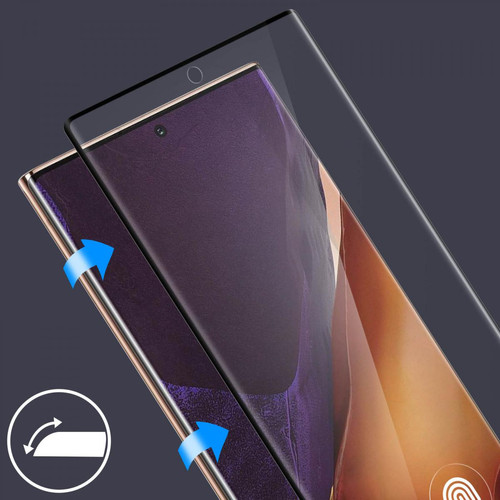 Protection écran tablette Film Samsung Galaxy Note 20 Ultra Verre Trempé Incurvé Akashi Contour noir