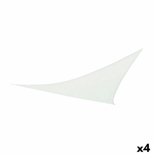 Aktive - Auvent Aktive Triangulaire 360 x 0,5 x 360 cm Polyester Blanc (4 Unités) Aktive  - Menuiserie