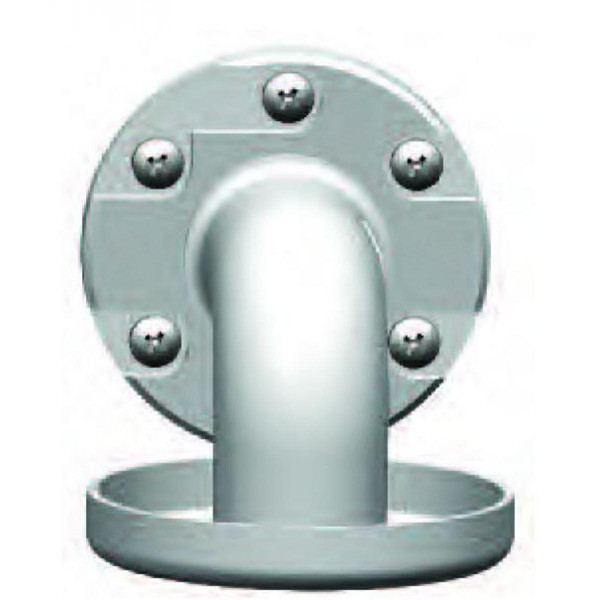 Cabine de douche AKW - Barre d'appui lisse coudée 135° 450x450mm blanc (Accessibilité PMR)