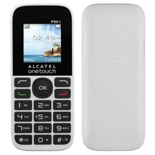 Téléphone mobile Alcatel Alcatel OneTouch Blanc Dual SIM 1016D