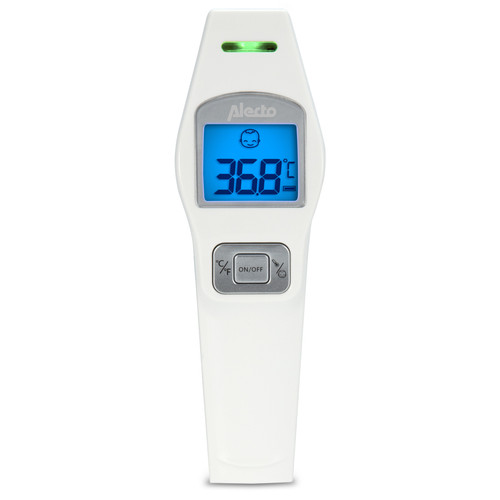 Alecto - Thermomètre frontal infrarouge BC-37 Blanc - Thermomètre connecté