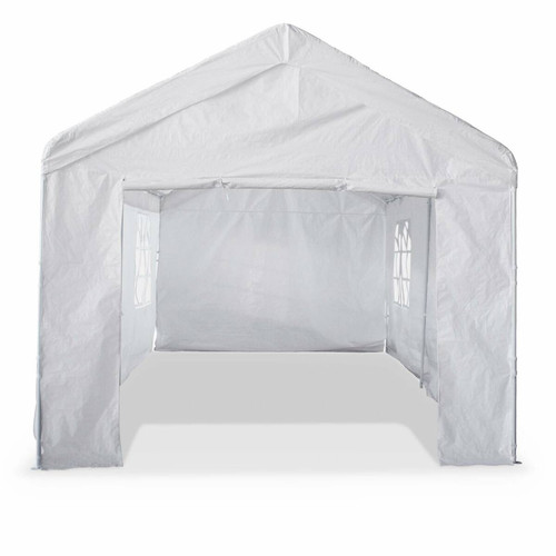 Tentes de réception Tente de réception Burdigala 3x6m, avec connecteurs métal robustes, porte zippée, chapiteau | sweeek