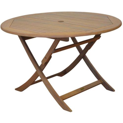 ALIZÉ - Table ronde en acacia 120 cm Sophie. ALIZÉ  - Table de jardin ronde Tables de jardin