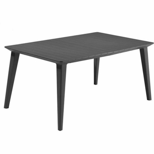 Allibert - Table de jardin rectangulaire en résine 6 personnes 160 cm - gris graphite Allibert  - Bonnes affaires Tables de jardin