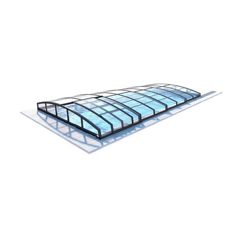 ALTANKA - Abri de piscine Skyline | 8,61x4,20 m | polycarbonate massif 3 mm | Couleur Ral7016 Graphite ALTANKA  - Accessoires piscines hors sol