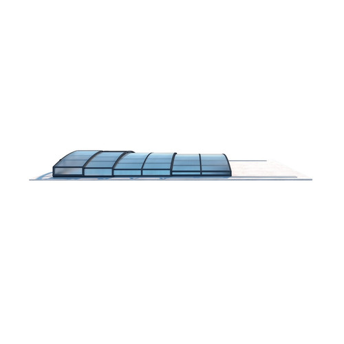 ALTANKA Abri de piscine Skyline pour les modèles 4,10x3 m | BAS85, BAS785 | polycarbonate alvéolaire 8 mm | Couleur Ral7016 Graphite