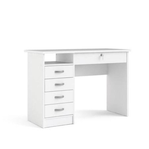 Alter - Bureau avec cinq tiroirs, couleur blanche, Dimensions 109 x 75 x 48 cm - Chambre Enfant