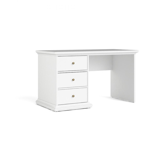 Alter - Bureau avec trois tiroirs, couleur blanche, 130 x 73,9 x 61,6 cm Alter  - Bureau et table enfant