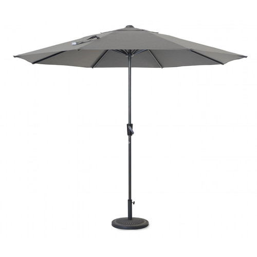 Alter - Parapluie avec structure en aluminium, couleur grise, 300 x 300 x h300 cm - Bons Plans Parasols