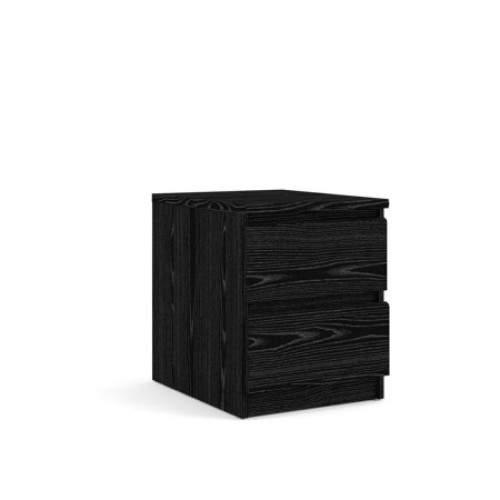 Alter - Table de chevet avec deux tiroirs, couleur noire, 40 x 49 x 50 cm Alter   - Chevet enfant Noir