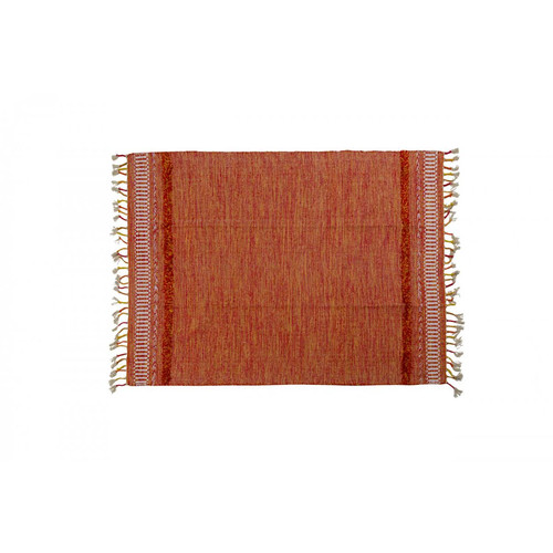 Alter - Tapis boston moderne, style kilim, 100% coton, orange, 110x60cm Alter  - Décoration