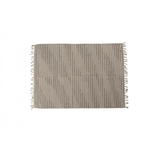 Tapis Alter Tapis moderne Atlanta, style kilim, 100% coton, gris, 170x110cm