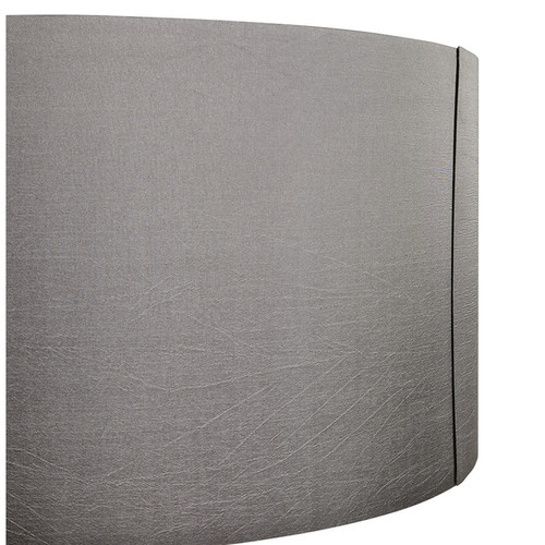 Alterego Lampe à poser design 'SPRING MINI' avec abat-jour gris et trépied noir