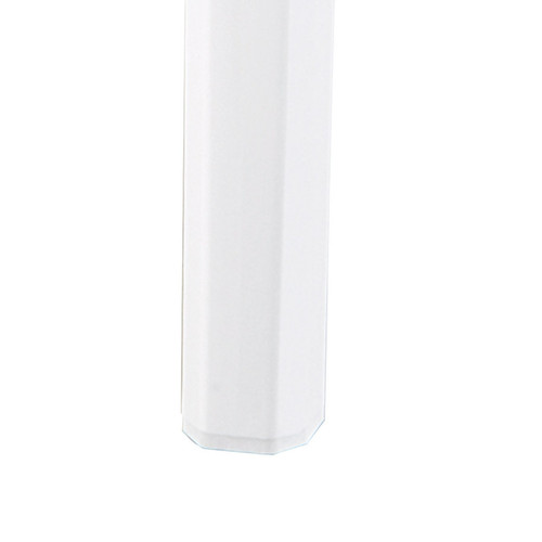Alterego Tabouret de bar 'LENO' blanc en matière plastique