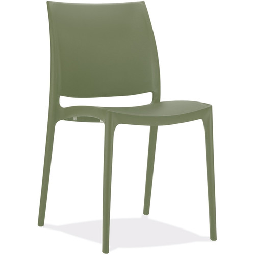 Alterego - Chaise design 'ENZO' en matière plastique vert foncé Alterego  - Alterego