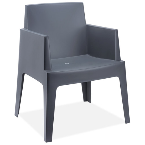 Alterego - Chaise design 'PLEMO' gris foncé en matière plastique Alterego  - Chaises Design