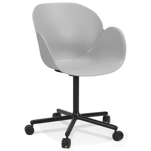 Alterego - Chaise de bureau avec accoudoirs 'ORION' gris - Chaise de bureau Chaises