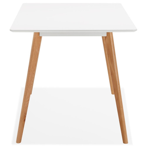 Bureaux Petite table / bureau design 'MARIUS' blanche style scandinave - 120x80 cm