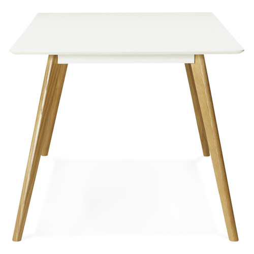 Bureaux Table de cuisine rectangulaire / bureau droit 'CANDY' blanc - 160x90 cm