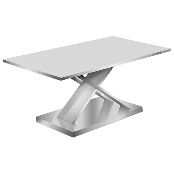 Meubles TV, Hi-Fi Altobuy BERGEN - Table Basse Rectangulaire L120cm Coloris Blanc