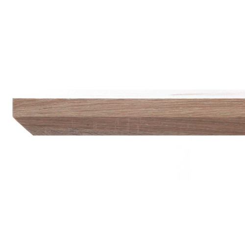 Amadeus Table rectangulaire Léonie en bois - Beige et noir