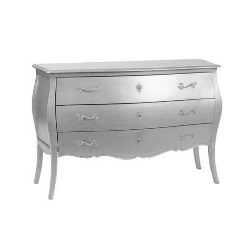 Amadeus - Commode 3 tiroirs Murano Silver - Chambre Argent