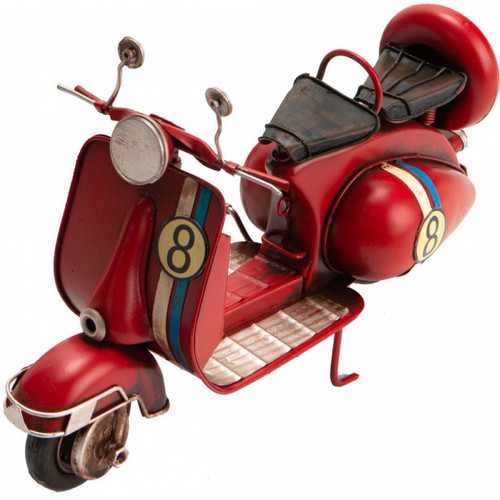 Amadeus - Scooter italien décoratif en métal rouge - Amadeus