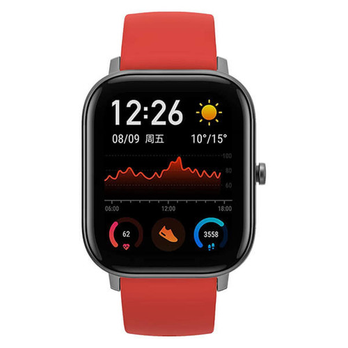 Amazfit - GTS 42 mm Orange (Vermillion Orange) - Apple Watch