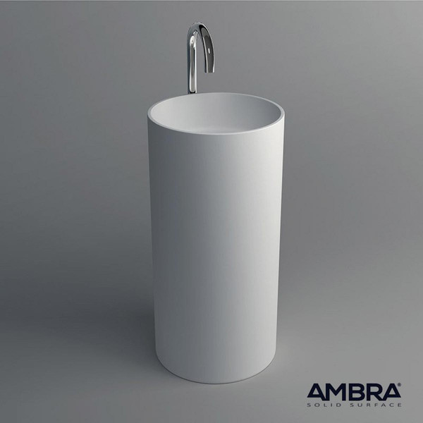 Totem de salle de bain Ambra Vasque sur pied, Totem en Solid surface 45 cm - Cerca
