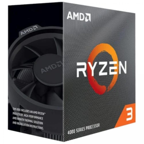 Processeur AMD Amd Ryzen 3 4100 Processeur 3.8GHz 65W 2666MHz AM4 Ordinateur de Bureau Noir