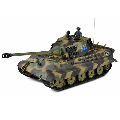 Amewi - Tank RC Panzerkampfwagen Könisgtiger Tiger 2 1/16 ème RTR IR et Billes - Maquettes & modélisme