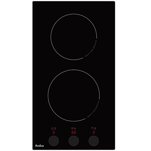 Amica - Domino induction 29cm 2900w noir - aim2520t - AMICA Amica  - Electroménager