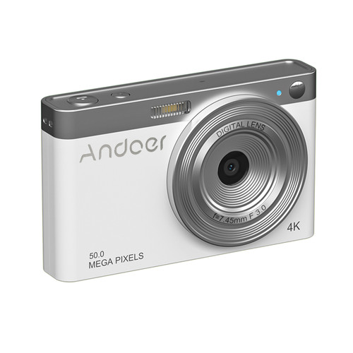 Andoer-3 - Andoer Appareil photo caméscope numérique haute définition 4K, couleur blanche Andoer-3 - St Valentin - Vidéo