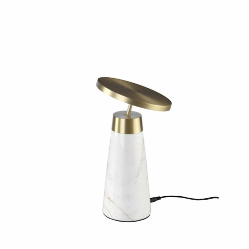 Angel Cerda - Lampe de table en marbre et acier doré Angel Cerda  - Lampe à lave Luminaires