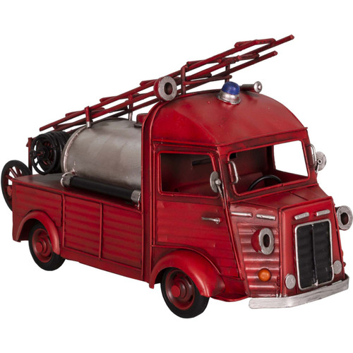 Antic Line Creations - Camion de pompier décoratif en métal. Antic Line Creations  - Antic Line Creations