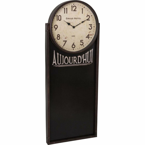 Antic Line Creations - Pendule avec tableau noir 40.5 x 105.5 cm. Antic Line Creations  - Horloges, pendules Antic Line Creations