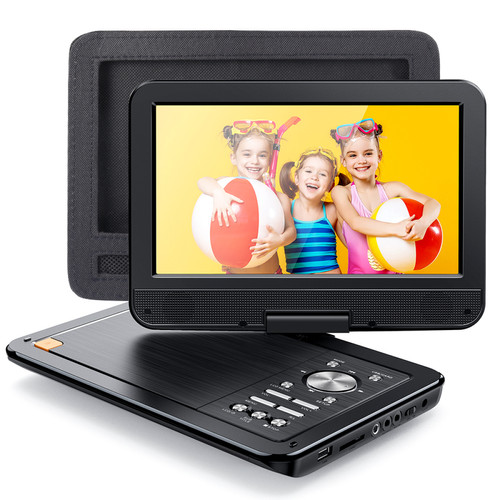 Apeman - Apeman lecteur dvd portable 12,5 '', écran pivotant hd 10,5 '', batterie au lithium d'autonomie de 5 heures, plusieurs langues-pv1070 - Lecteur DVD