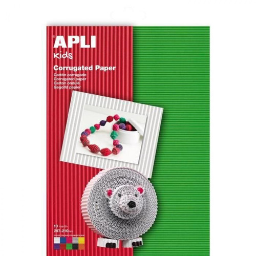 Apli - Apli 13826 Pack de 10 Feuilles A4 Papier Ondulé Apli  - Apli