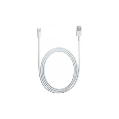 Apple - Câble Lightning blanc Apple chargeur iPhone 1m Apple  - Batterie PC Portable Apple