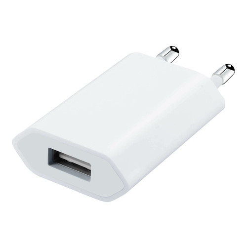 Connectique et chargeur pour tablette Chargeur secteur A1400 + Câble Compatible iPod iPad Iphone MD818 original Blanc