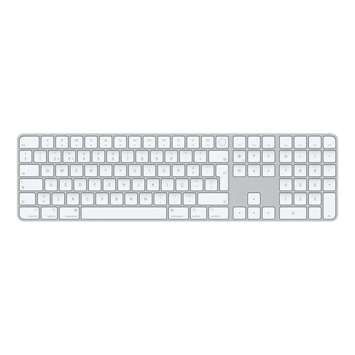 Apple - Teclado Apple Keyboard MK2C3PO/A Magic Touch ID Numérico Bluetooth I Teclas Blancas - Portugués Apple  - Magic keyboard apple