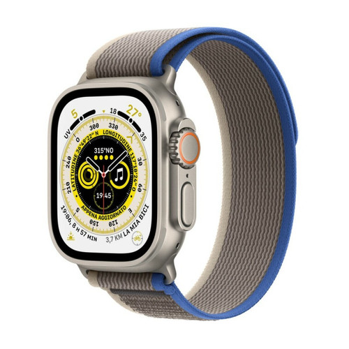 Apple - Montre intelligente Apple Watch Ultra Bleu Azul, gris 49 mm Apple  - Apple Watch Ultra